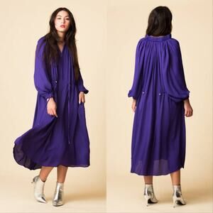 Tibi Royal Blue Midi Dress